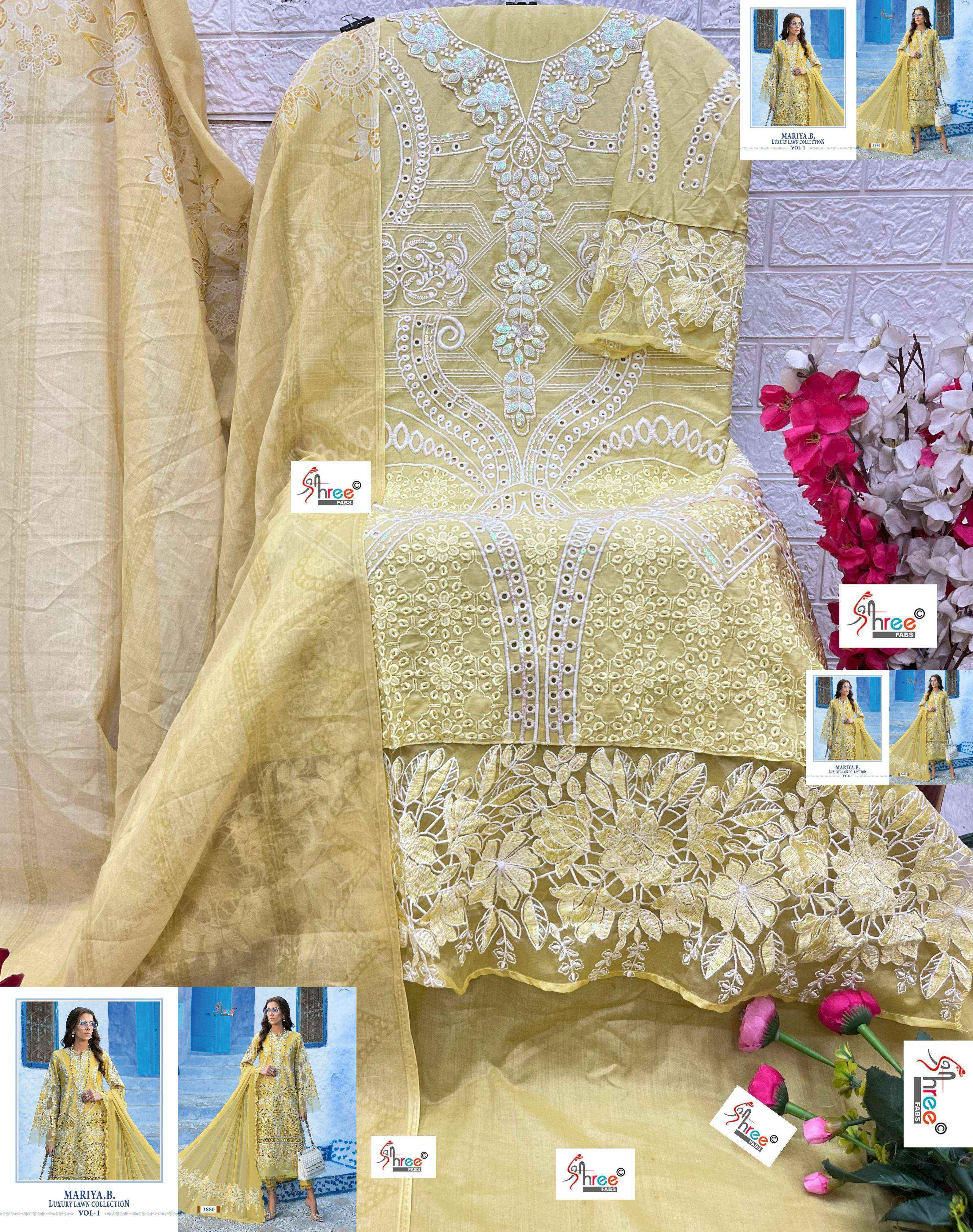 Shree Fabs Mariya B Luxury Lawn Collection Vol 1 Cotton Pakistani Suits ( 7 pcs Catalogue )