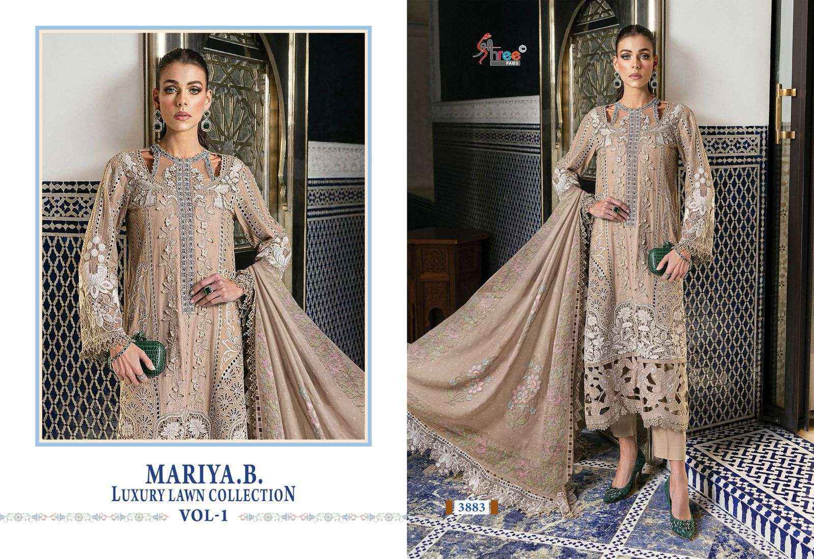 Shree Fabs Mariya B Luxury Lawn Collection Vol 1 Cotton Pakistani Suits ( 7 pcs Catalogue )