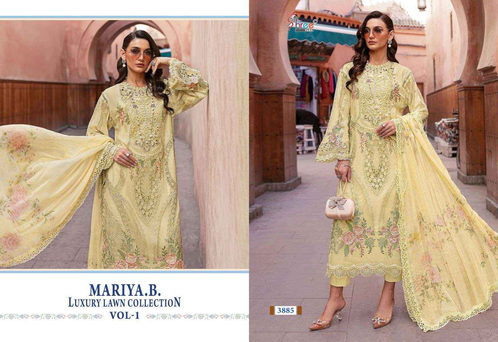 Shree Fabs Mariya B Luxury Lawn Collection Vol 1 Cotton Pakistani Suits ( 7 pcs Catalogue )
