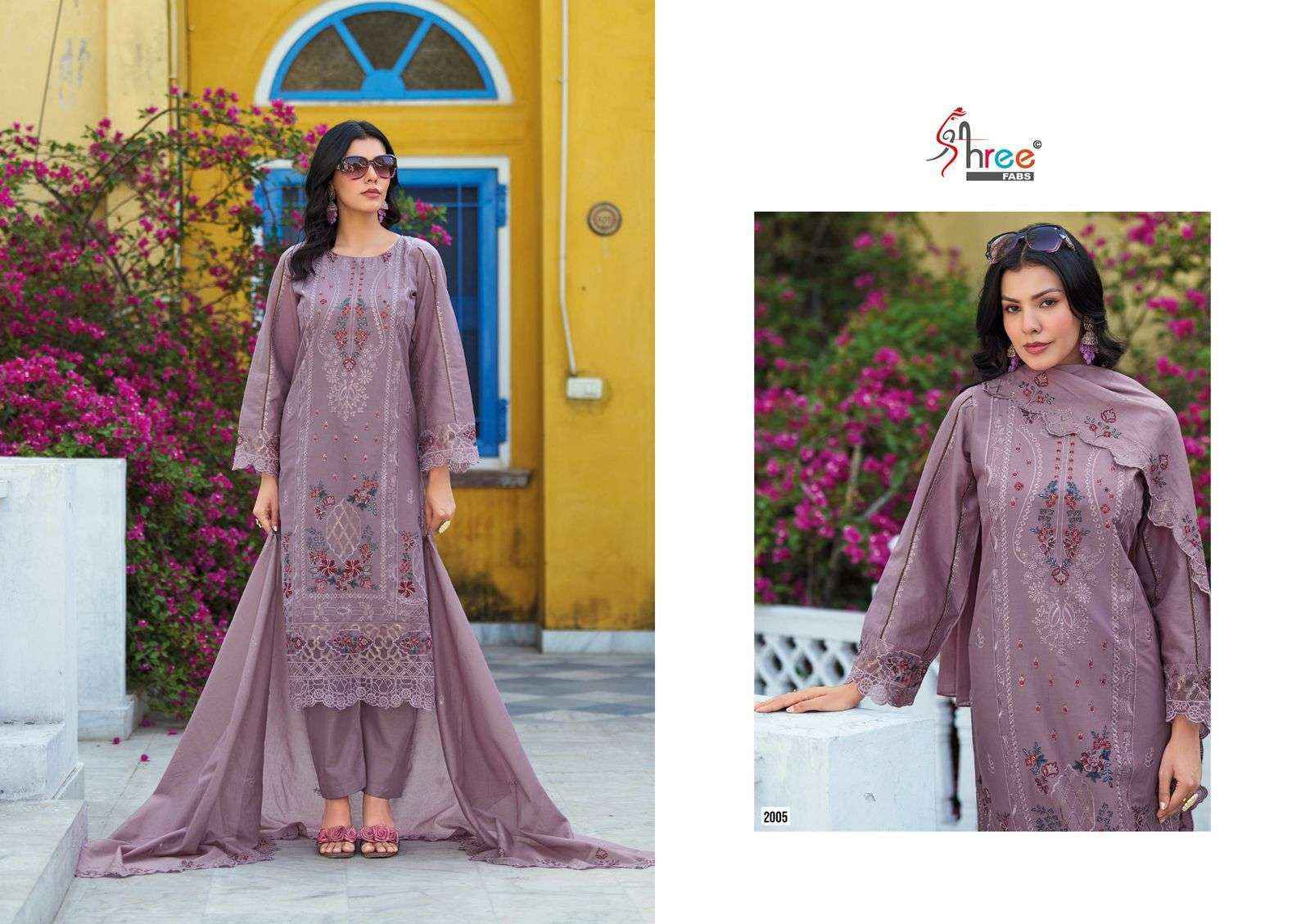 Shree Fabs Tasrif Premium Embroidered Lawn Pakistani Suits ( 6 Pcs Catalogue )