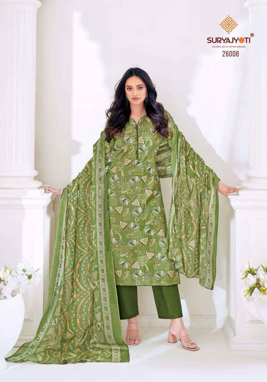 Suryajyoti Nargis Vol 26 Cotton Dress Material Wholesale Price ( 10 Pcs Catalog )