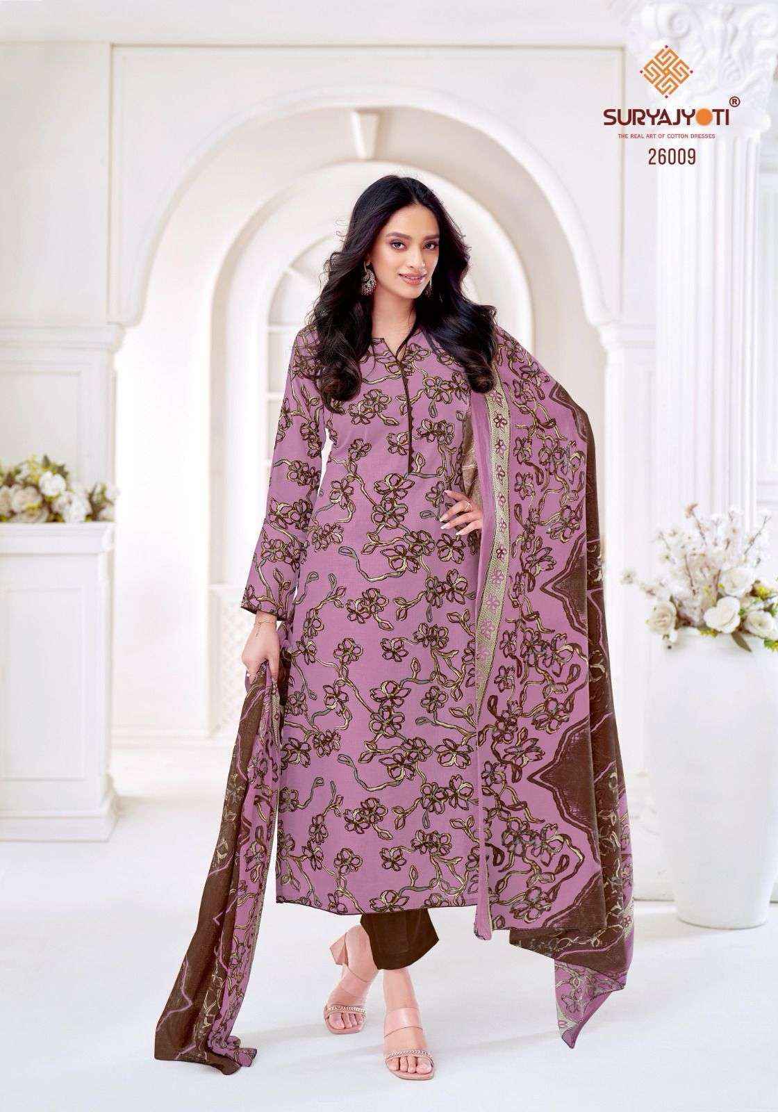 Suryajyoti Nargis Vol 26 Cotton Dress Material Wholesale Price ( 10 Pcs Catalog )