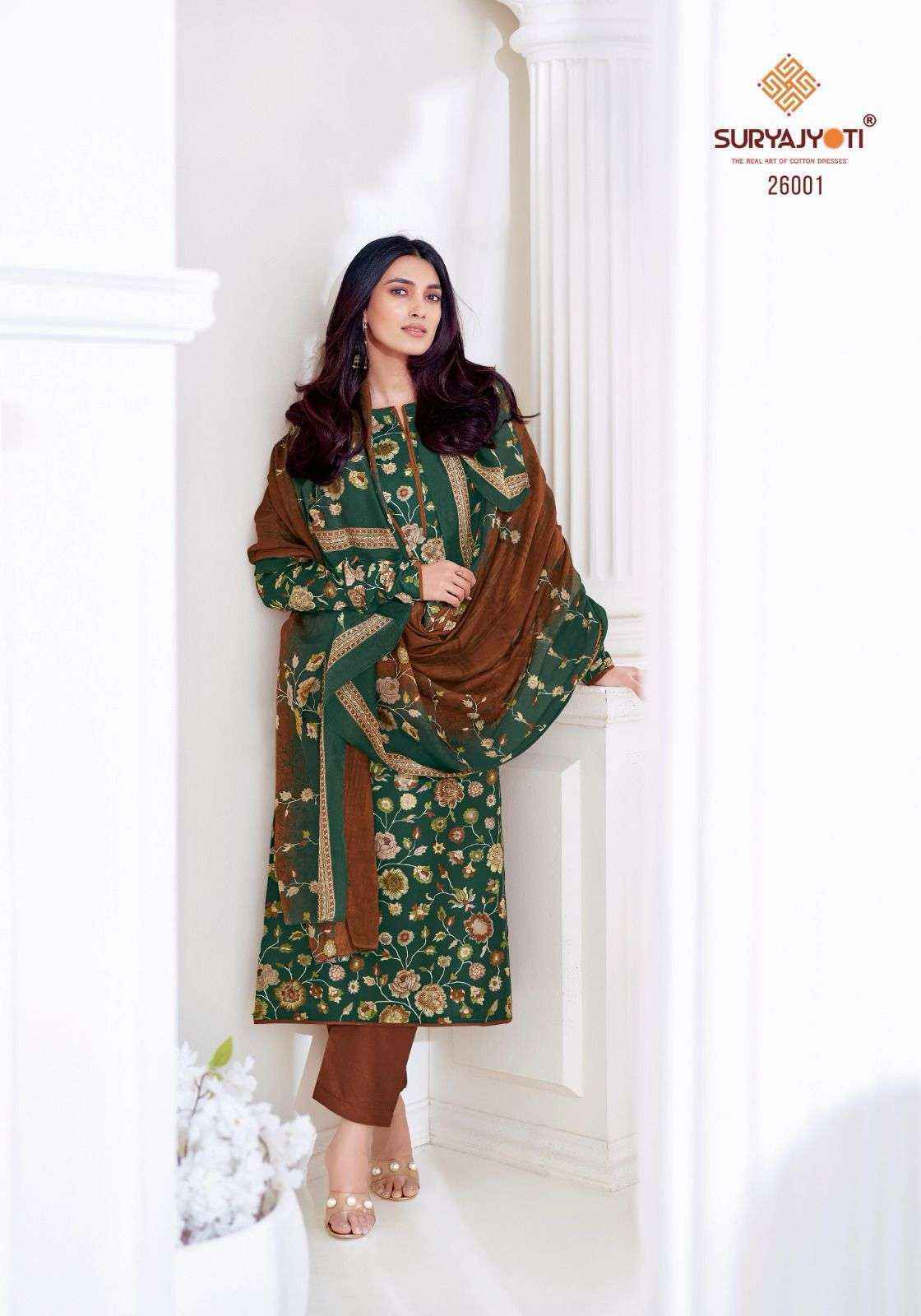 Suryajyoti Nargis Vol 26 Cotton Dress Material Wholesale Price ( 10 Pcs Catalog )