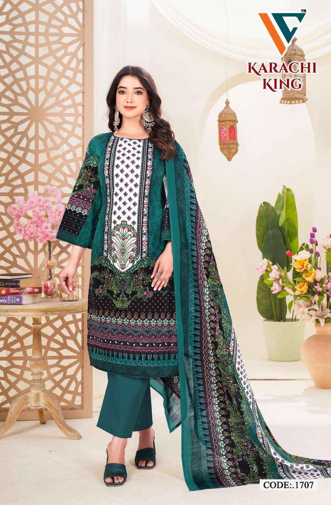 Vandana Creation Karachi King Vol 17 Cotton Pakistani Suits ( 8 pcs Catalogue )
