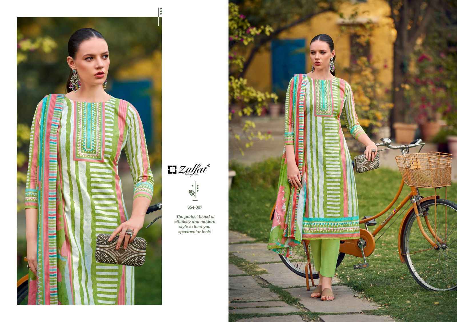Zulfat Designer Farhana Vol 10 Cotton Dress Material Wholesale Price ( 8 pcs Catalogue )
