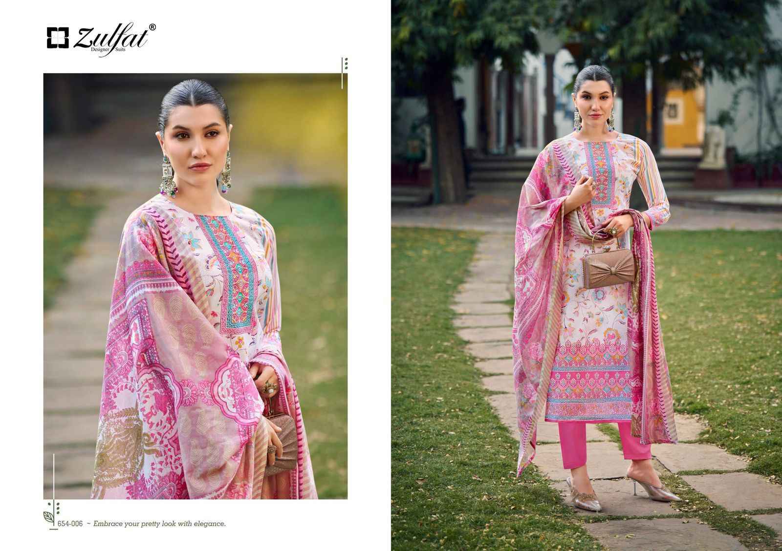 Zulfat Designer Farhana Vol 10 Cotton Dress Material Wholesale Price ( 8 pcs Catalogue )