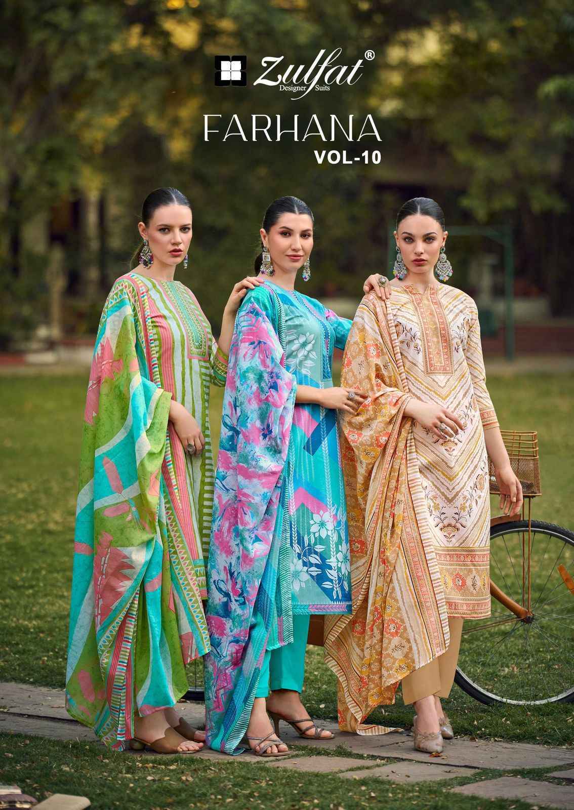 Zulfat Designer Farhana Vol 10 Cotton Dress Material Wholesale Price ( 8 pcs Catalogue )