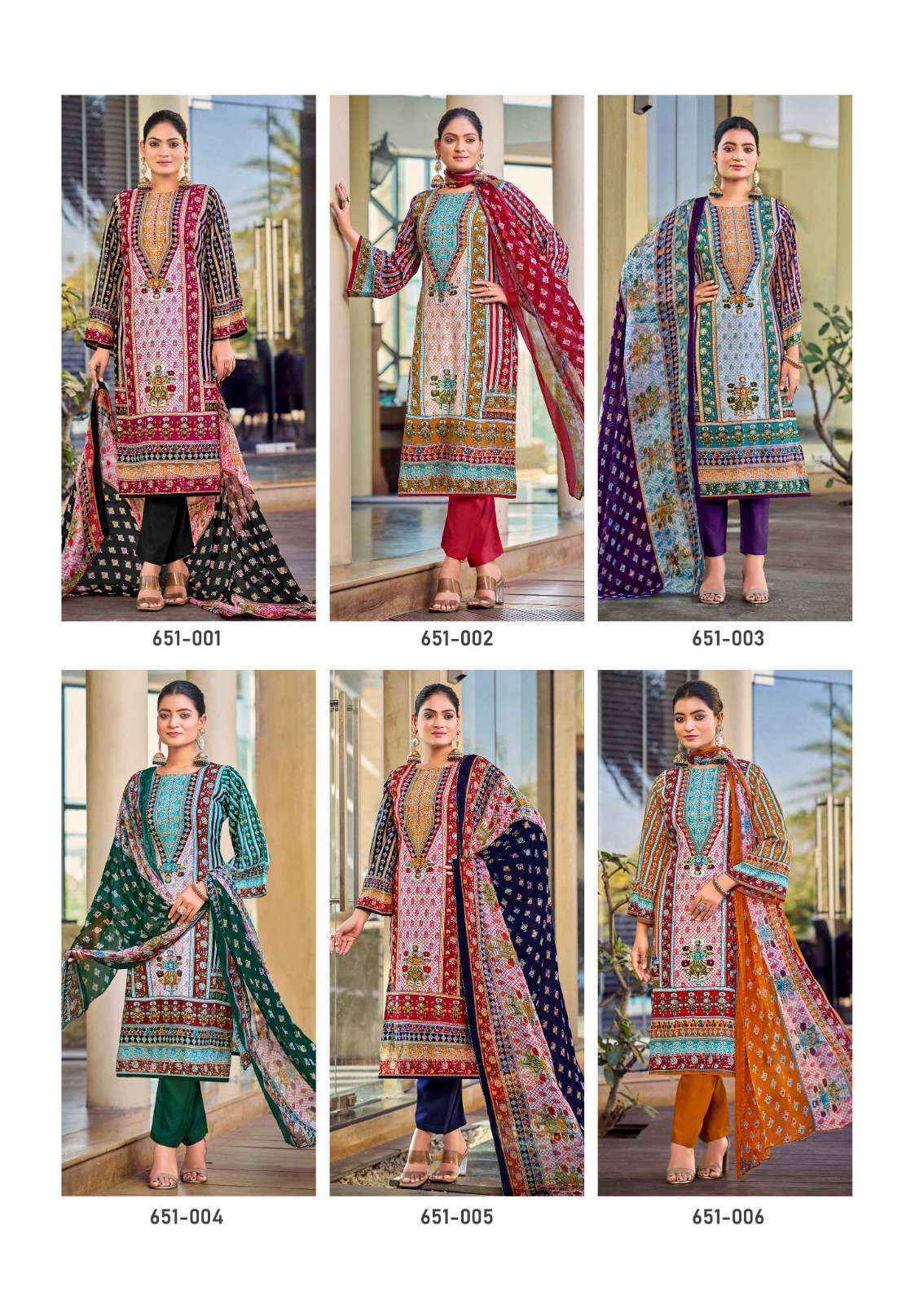 Zulfat Designer Nafisa Viscose Rayon Pakistani Suits ( 6 pcs Catalogue )