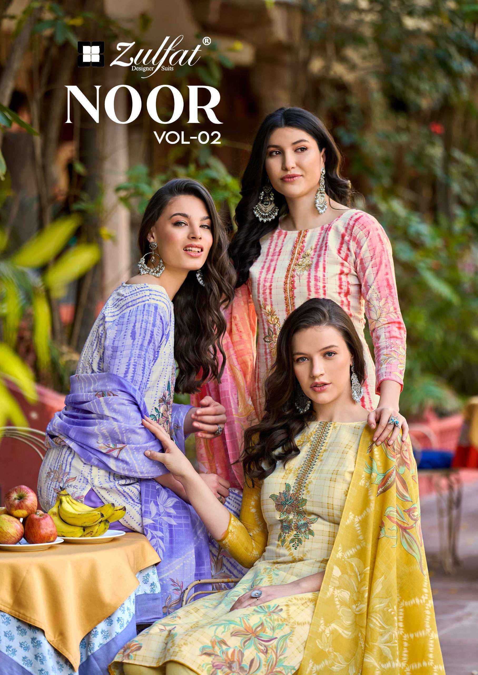 Zulfat Noor Vol 2 Cotton Dress Material Wholesale Price ( 8 Pcs Catalog )