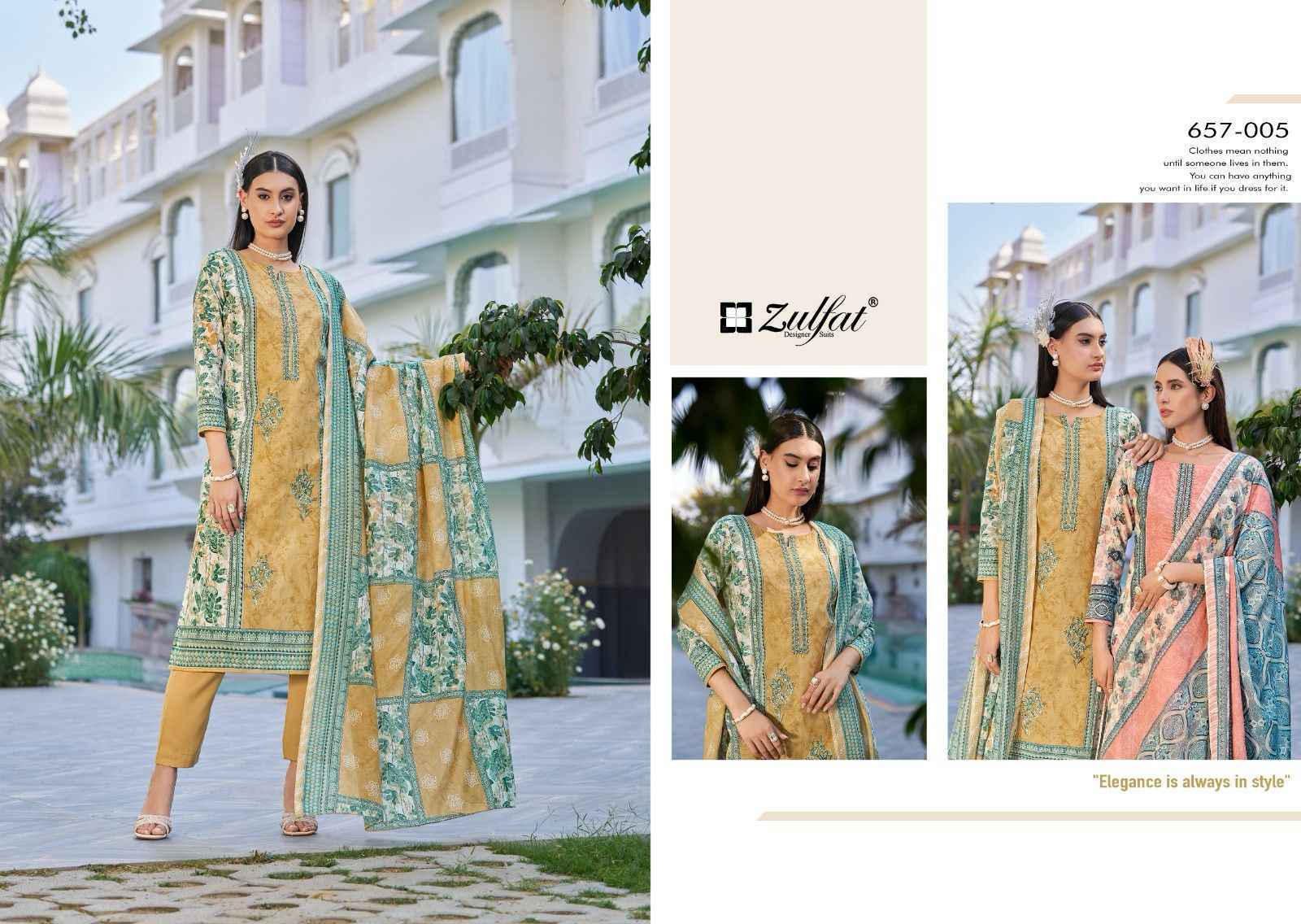 Zulfat Venisha Cotton Suits New Catalog Wholesale Price ( 8 pcs Catalogue )