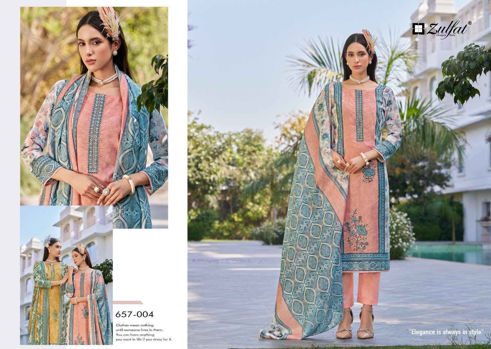 Zulfat Venisha Cotton Suits New Catalog Wholesale Price ( 8 pcs Catalogue )