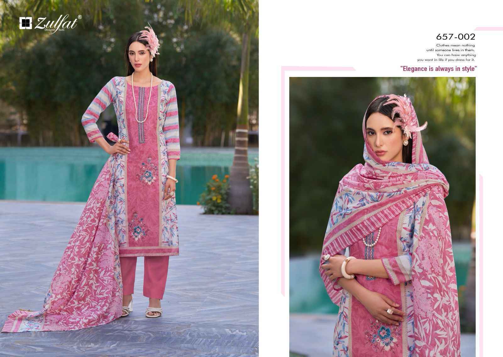 Zulfat Venisha Cotton Suits New Catalog Wholesale Price ( 8 pcs Catalogue )