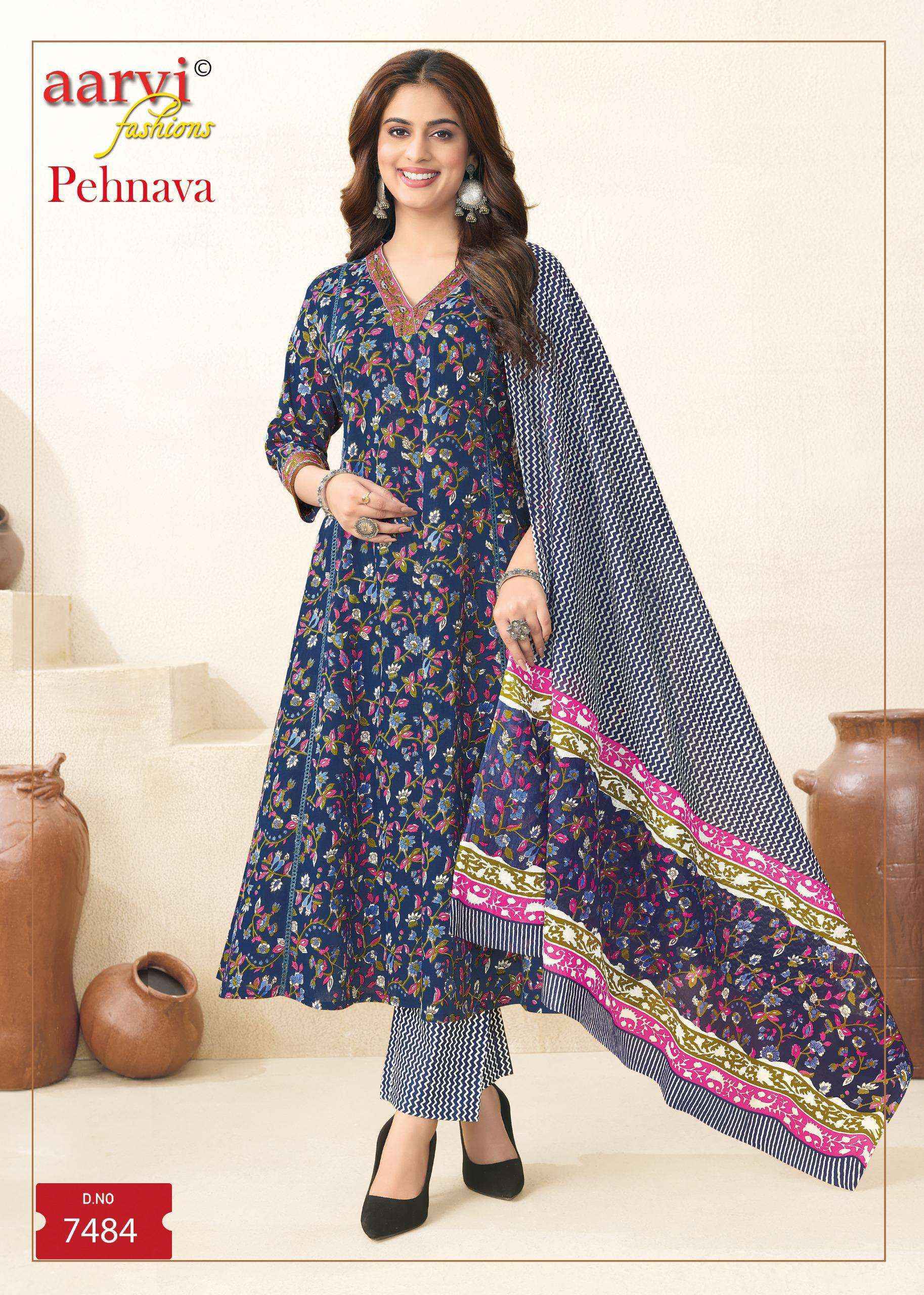 Aarvi Fashion Pehnava Vol 1 Radymade Cotton Dress Wholesale Rate ( 8 Pcs Catalog )