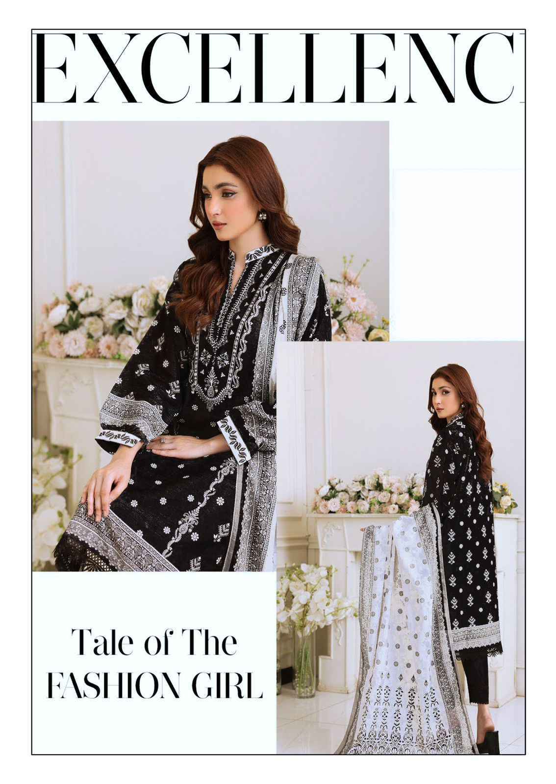 AL KARAM BLACK & WHITE VOL-7 SUITS - NEW CATALOG WHOLESALE PRICE ( 6 PCS CATALOG )