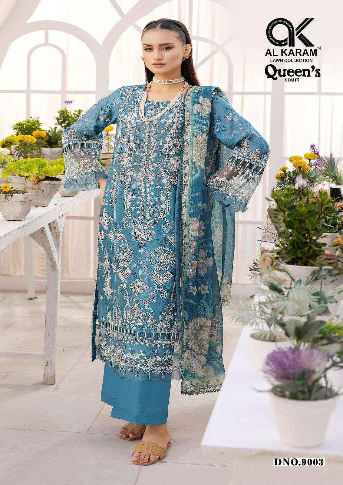 Al Karam Queens Court Vol 9 Cotton Pakistani Suits New Catalog ( 6 pcs Catalogue )