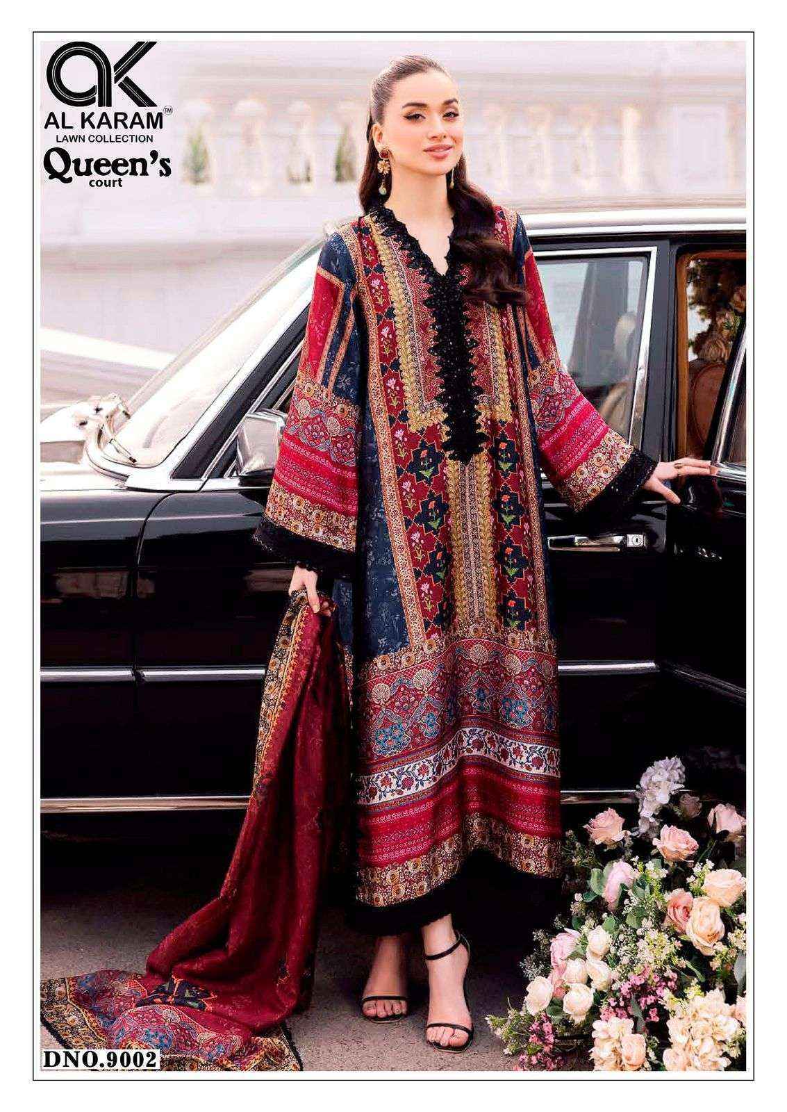 Al Karam Queens Court Vol 9 Cotton Pakistani Suits New Catalog ( 6 pcs Catalogue )
