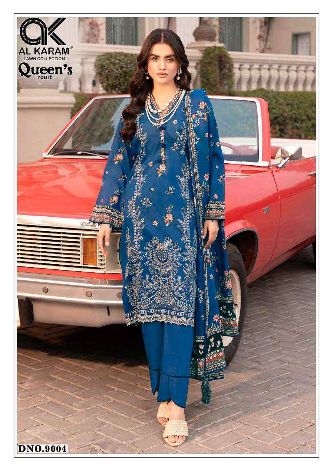 Al Karam Queens Court Vol 9 Cotton Pakistani Suits New Catalog ( 6 pcs Catalogue )