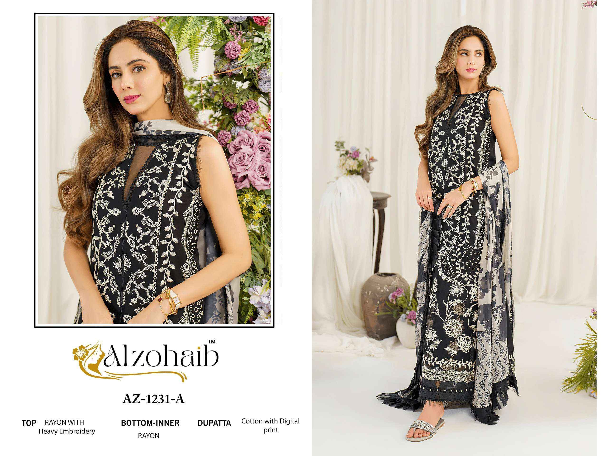 Al zohaib Ruba Vol 1 Cotton Pakistani Suits - Surat Wholesale Market ( 4 pcs Catalogue )