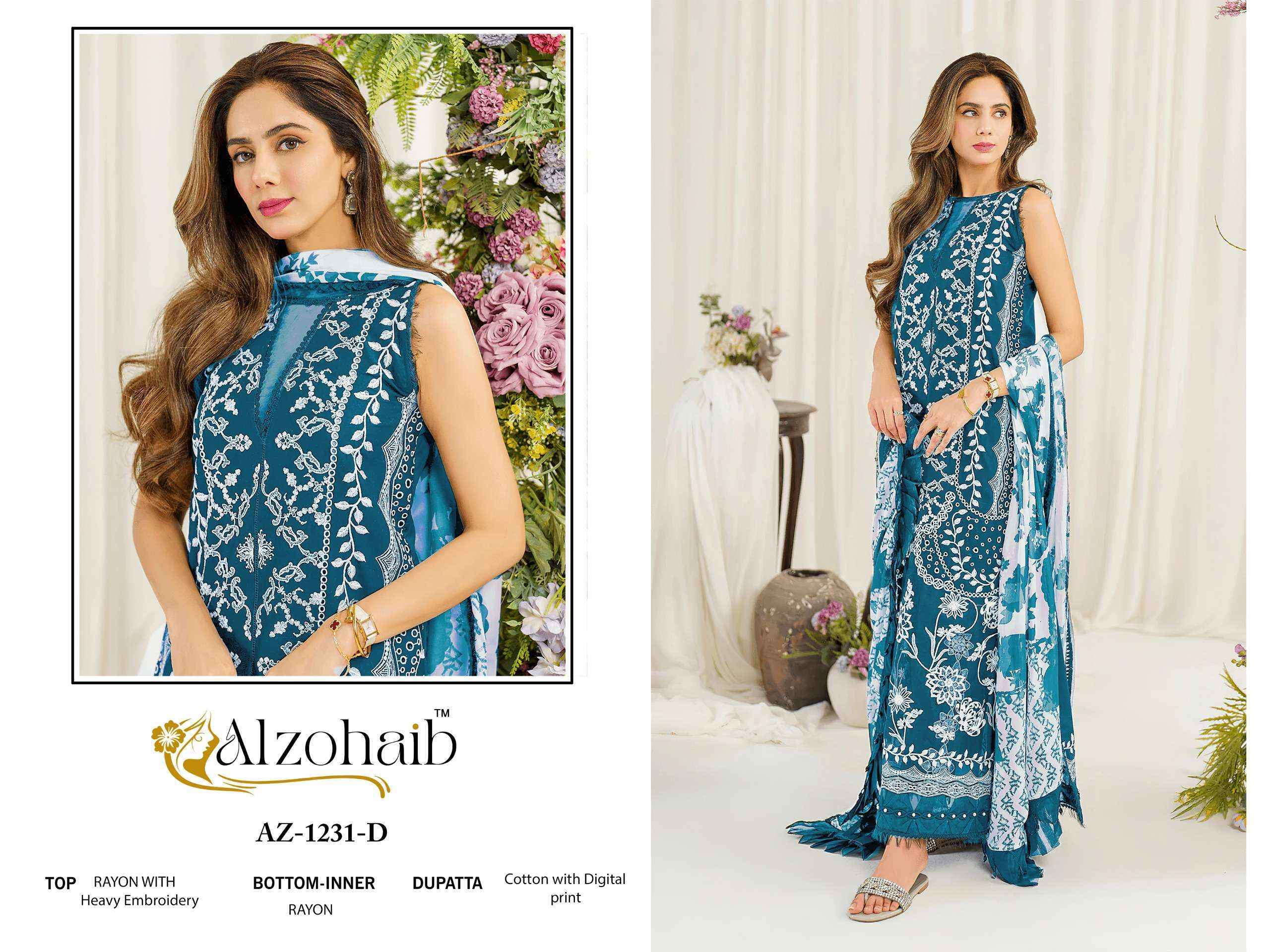 Al zohaib Ruba Vol 1 Cotton Pakistani Suits - Surat Wholesale Market ( 4 pcs Catalogue )