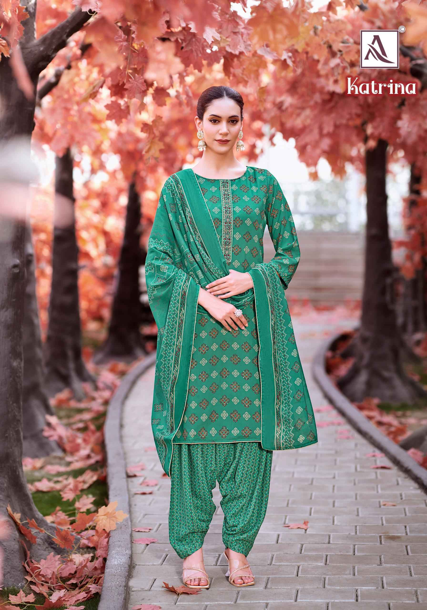 ALOK KATRINA PURE VISCOSE REYON DRESS MATERIAL AT WHOLESALE PRICE ( 6 PCS CATALOG )
