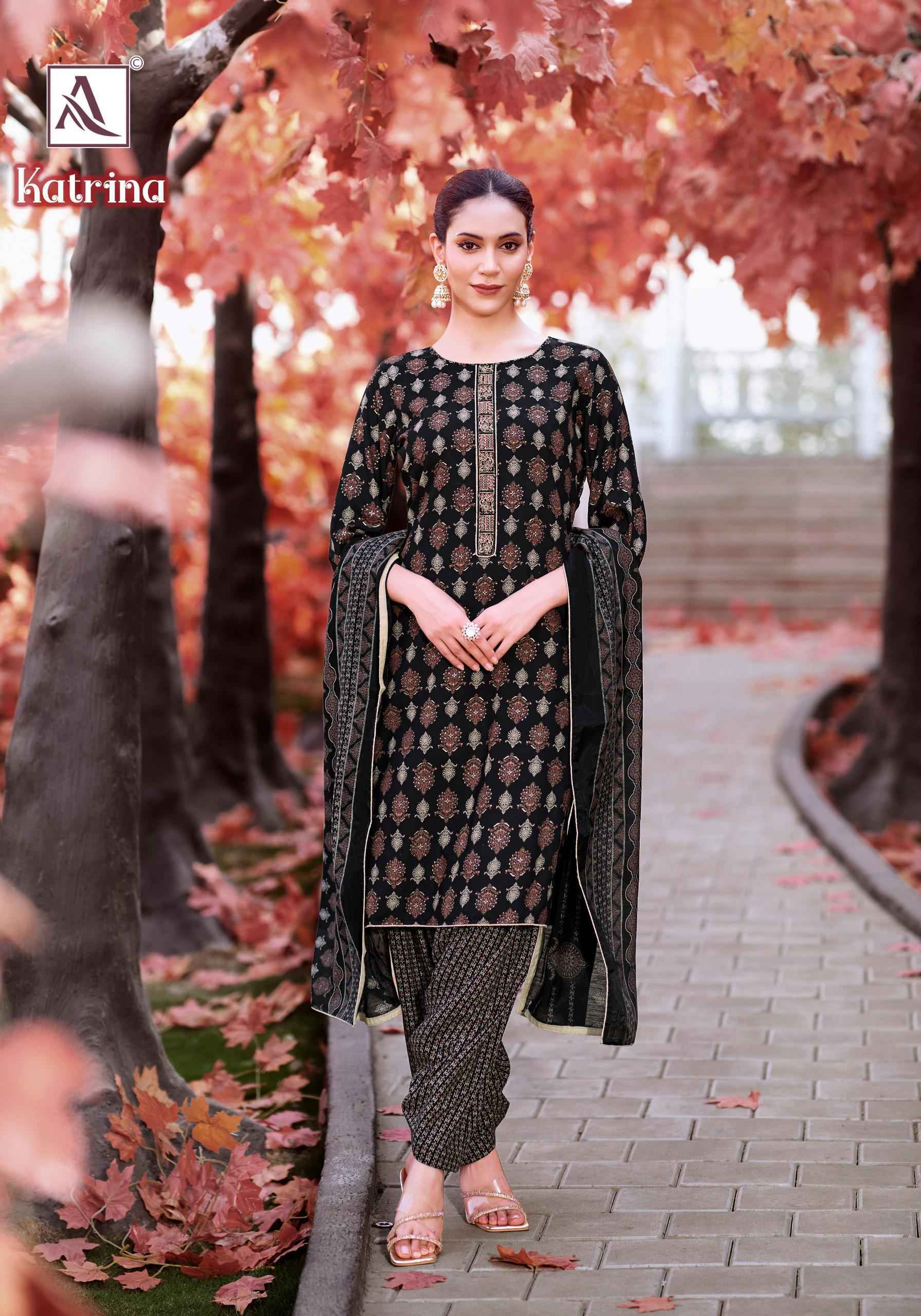ALOK KATRINA PURE VISCOSE REYON DRESS MATERIAL AT WHOLESALE PRICE ( 6 PCS CATALOG )
