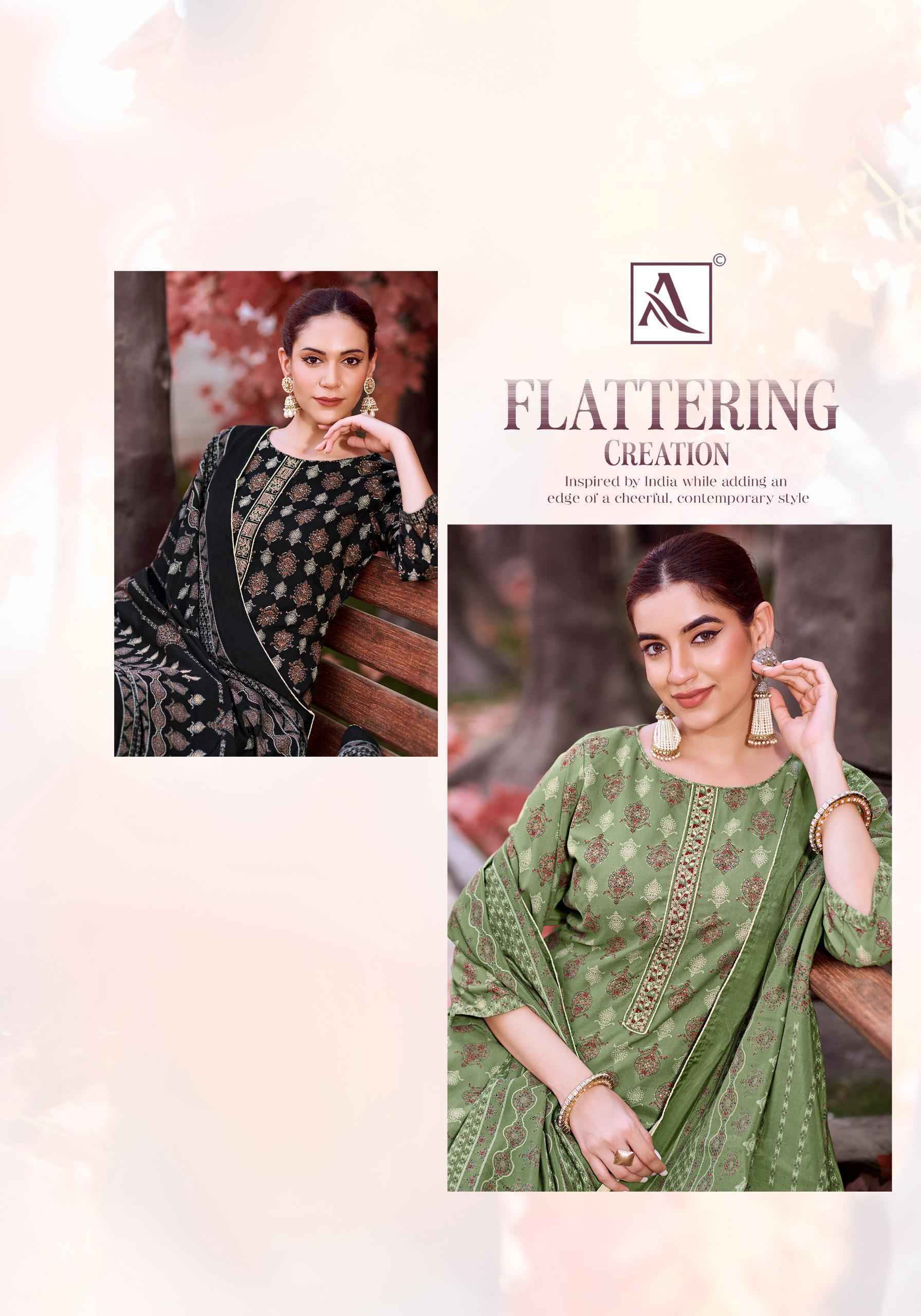 ALOK KATRINA PURE VISCOSE REYON DRESS MATERIAL AT WHOLESALE PRICE ( 6 PCS CATALOG )