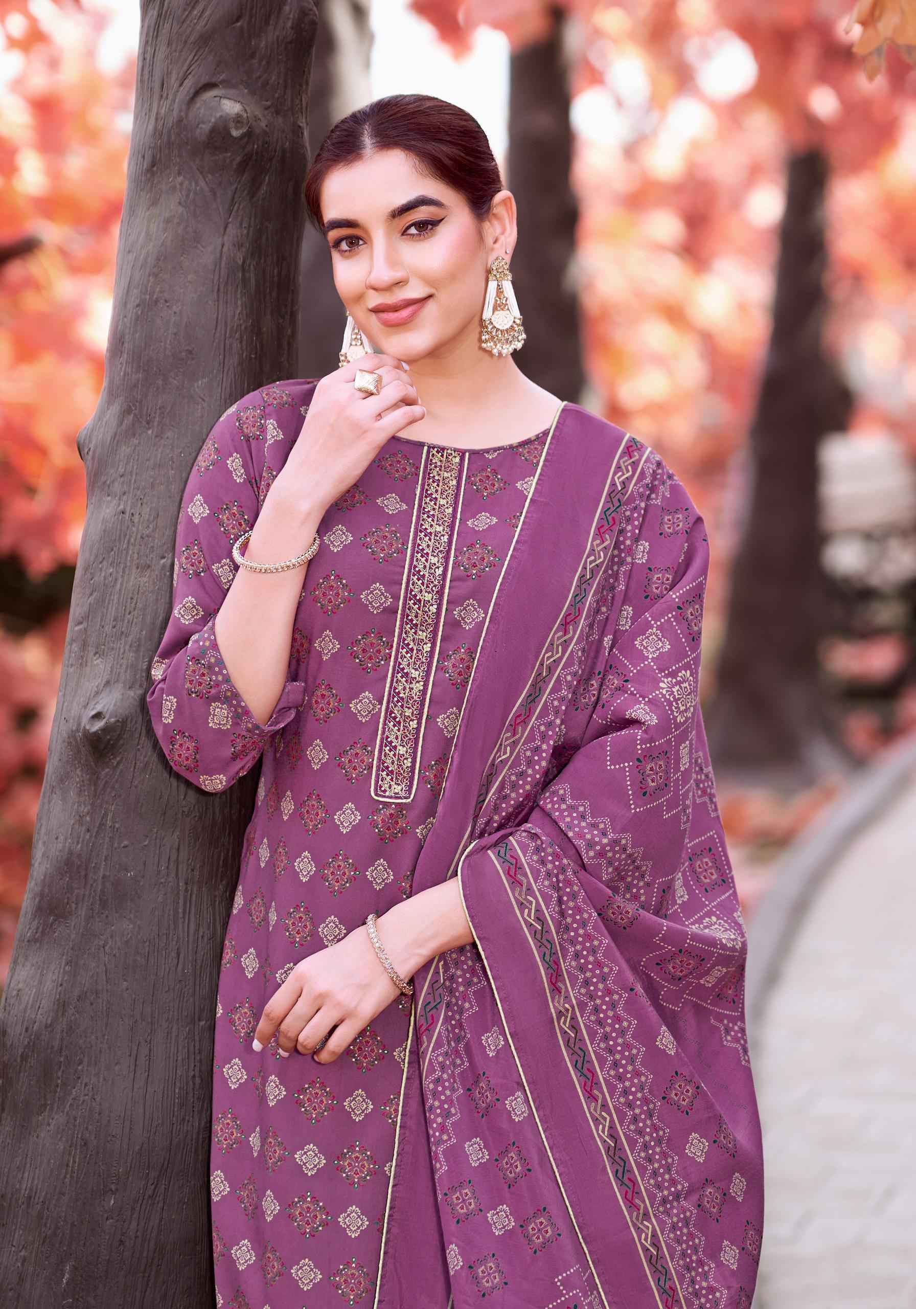 ALOK KATRINA PURE VISCOSE REYON DRESS MATERIAL AT WHOLESALE PRICE ( 6 PCS CATALOG )