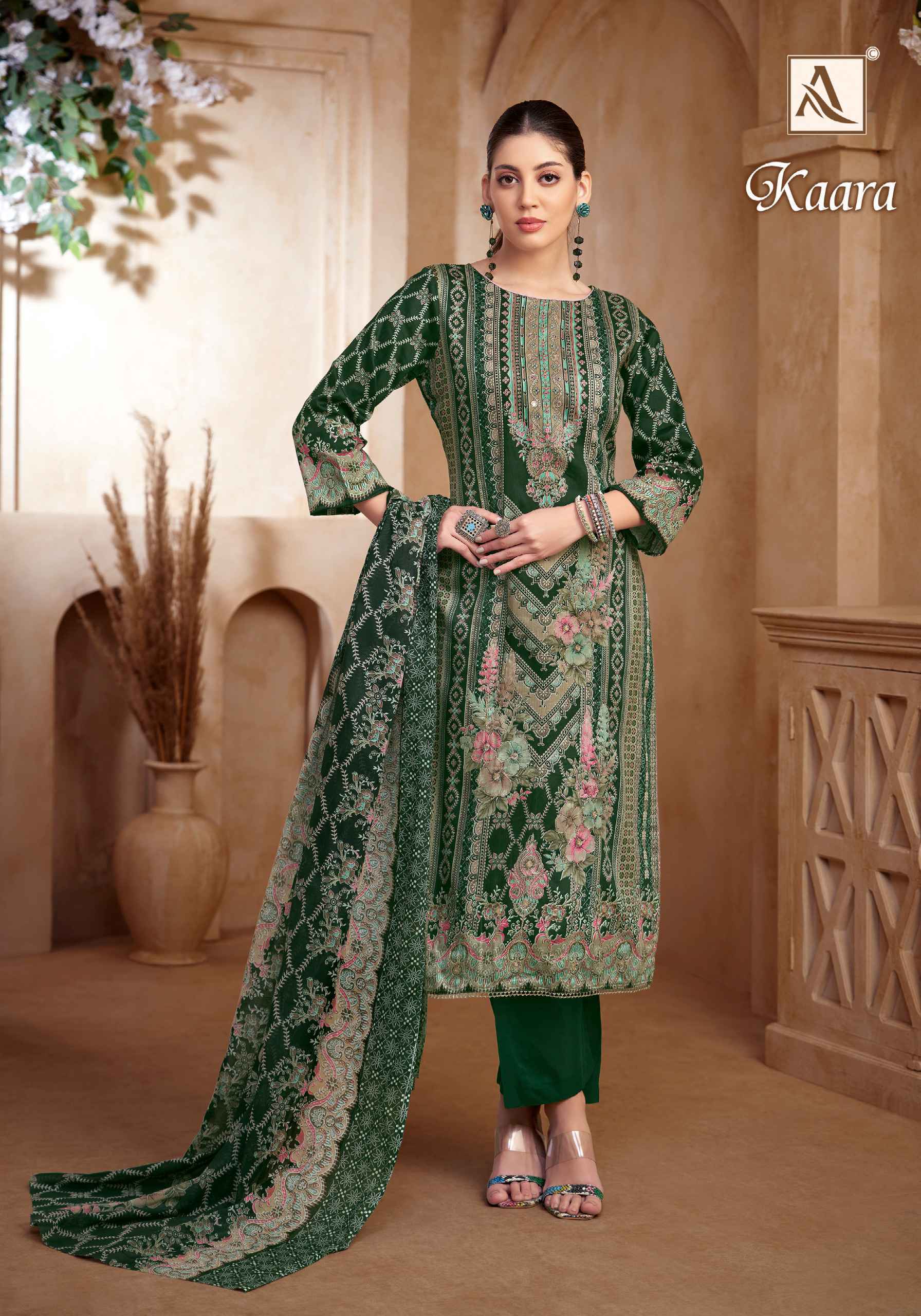 ALOK SUITS KAARA PURE ZAM COTTON DRESS MATERIAL AT WHOLESALE CATALOG ( 6 pcs CATALOG )