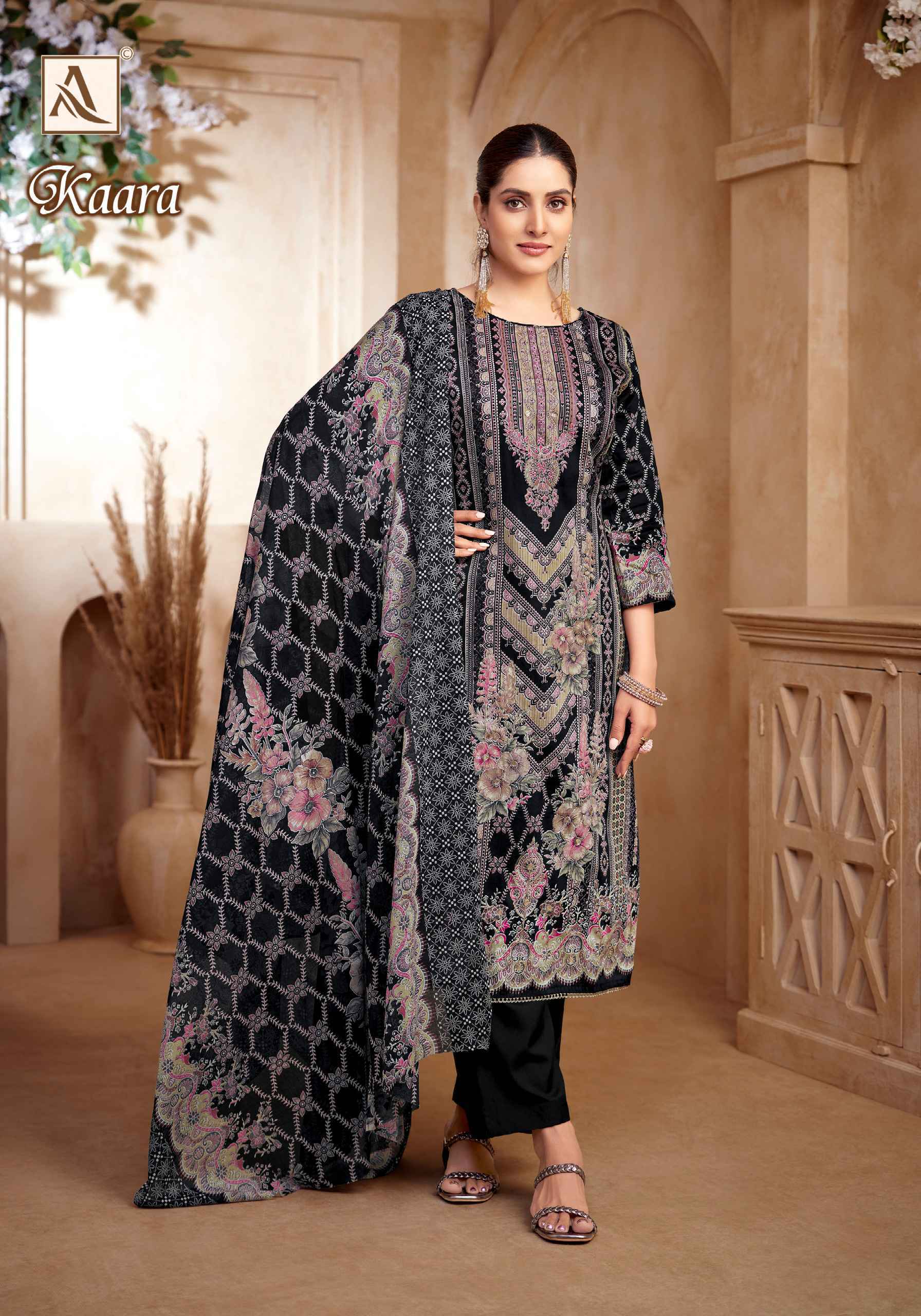 ALOK SUITS KAARA PURE ZAM COTTON DRESS MATERIAL AT WHOLESALE CATALOG ( 6 pcs CATALOG )