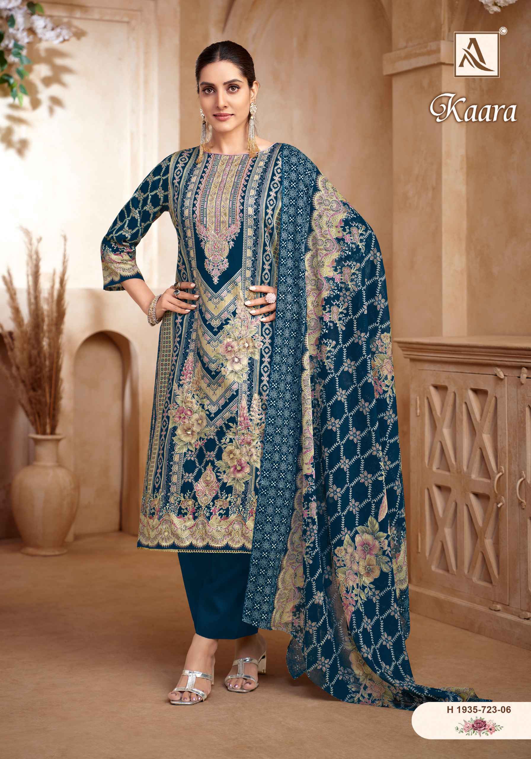 ALOK SUITS KAARA PURE ZAM COTTON DRESS MATERIAL AT WHOLESALE CATALOG ( 6 pcs CATALOG )