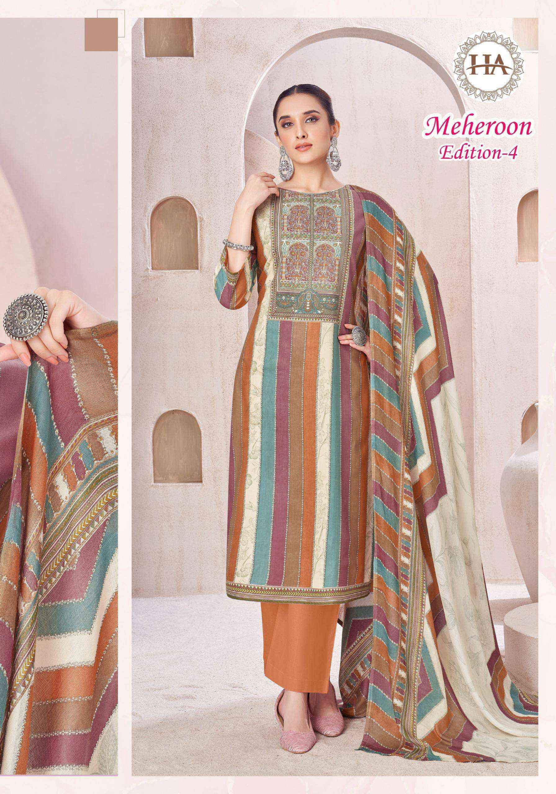 ALOK SUITS MEHEROON EDITION VOL 4 VISCOSE PRINT WITH FANCY WORK SUIT WHOLESALE PRICE ( 6 PCS CATALOG )