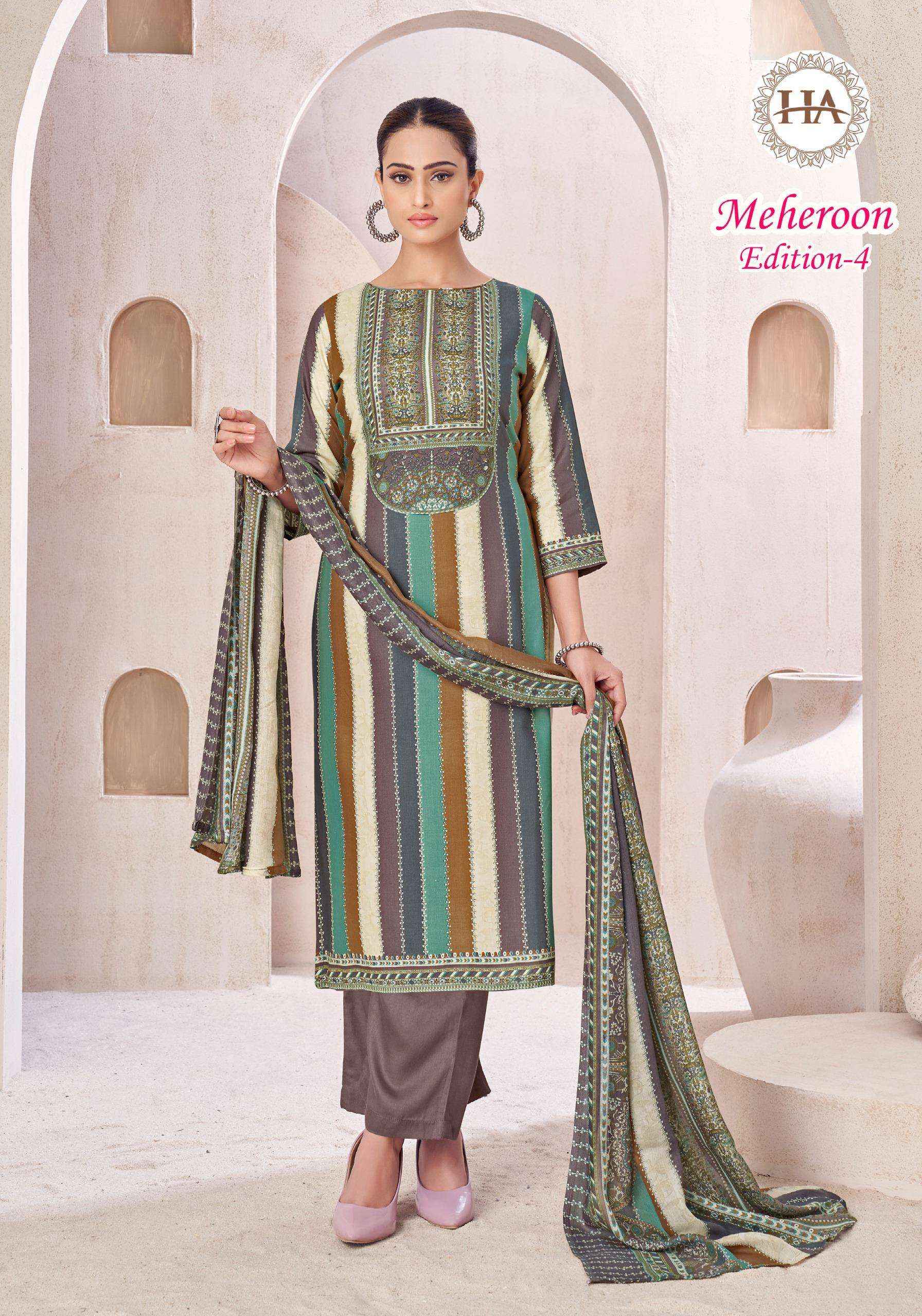 ALOK SUITS MEHEROON EDITION VOL 4 VISCOSE PRINT WITH FANCY WORK SUIT WHOLESALE PRICE ( 6 PCS CATALOG )