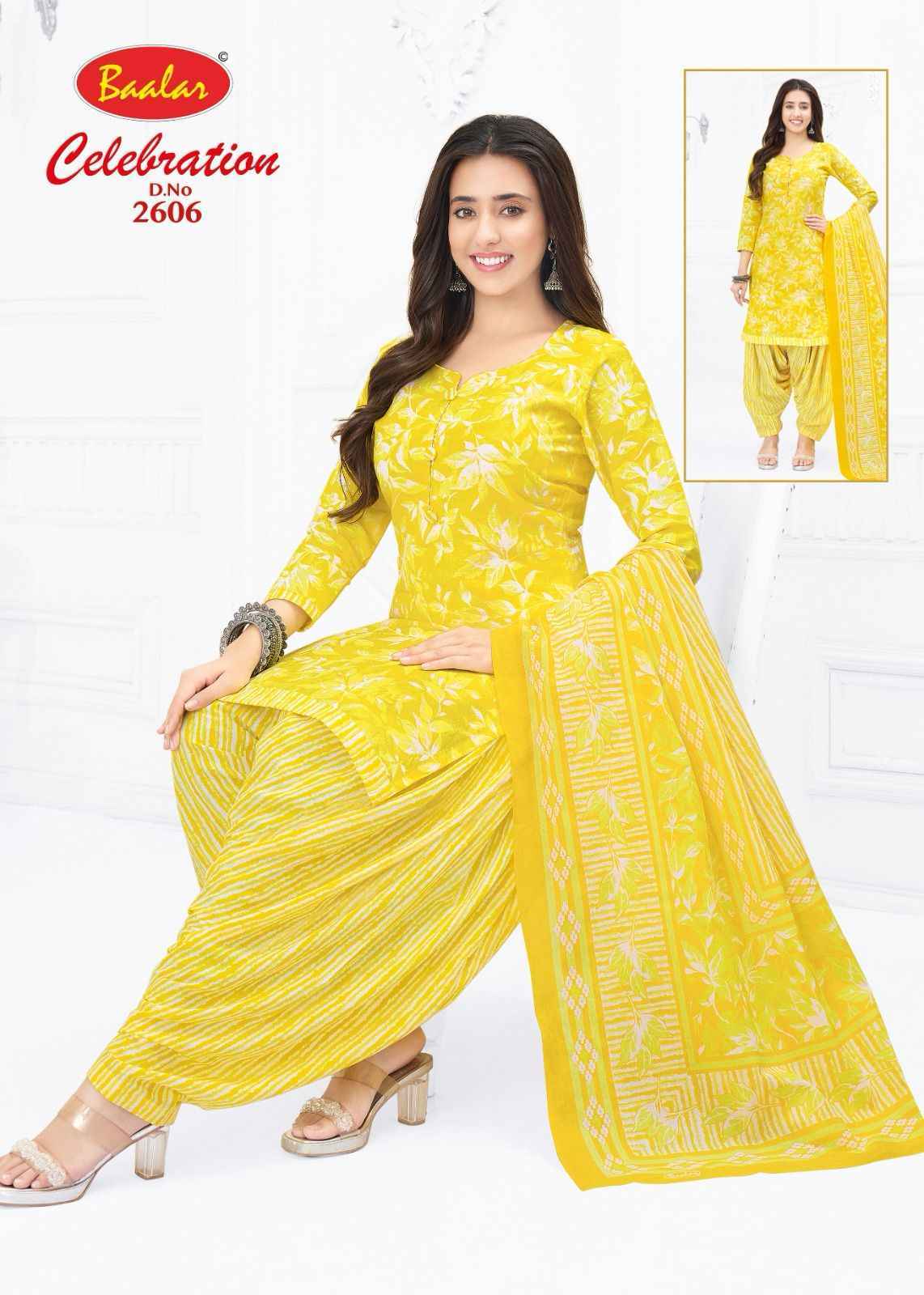 Baalar Celebration Vol 26 Cotton Dress Material Wholesale Textile Market ( 16 pcs Catalogue )