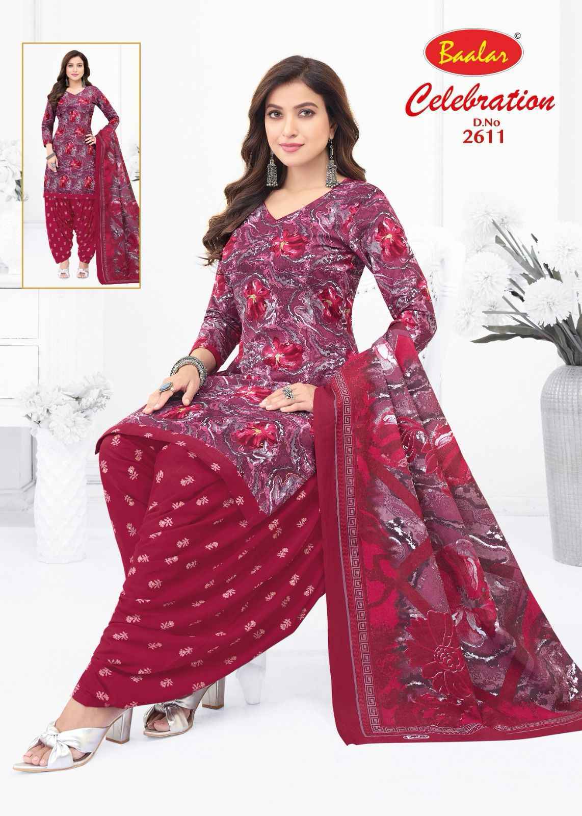 Baalar Celebration Vol 26 Cotton Dress Material Wholesale Textile Market ( 16 pcs Catalogue )