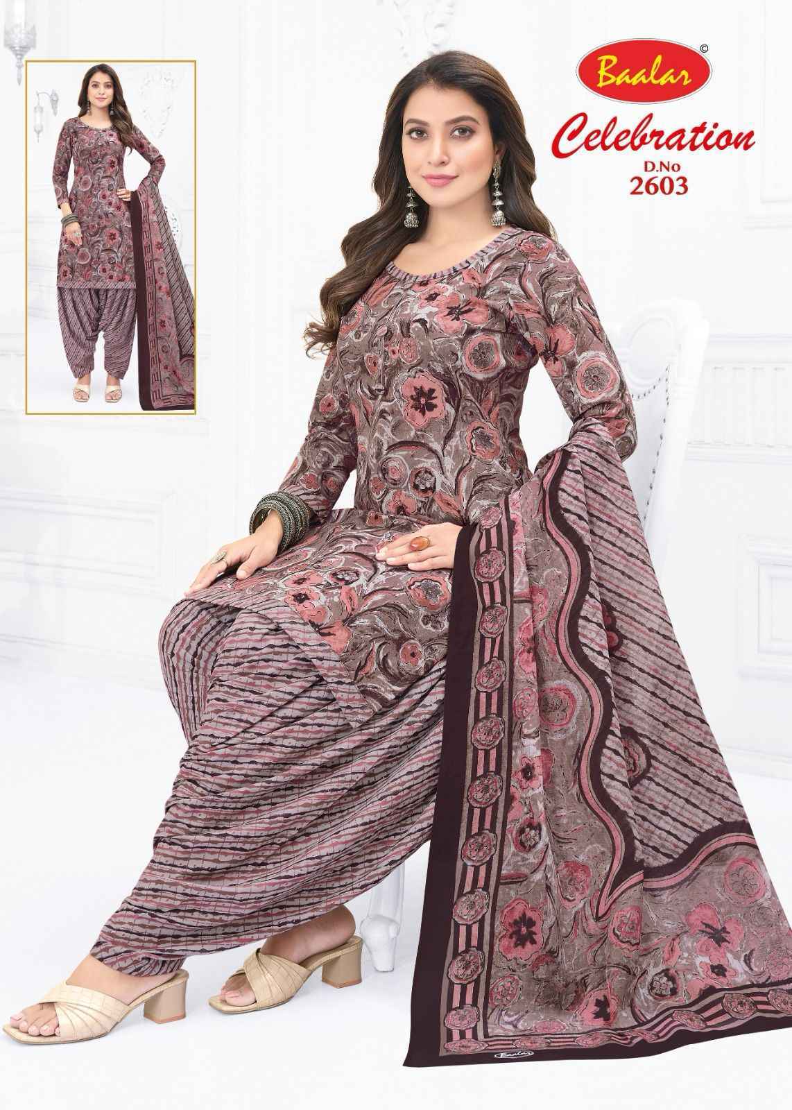 Baalar Celebration Vol 26 Cotton Dress Material Wholesale Textile Market ( 16 pcs Catalogue )