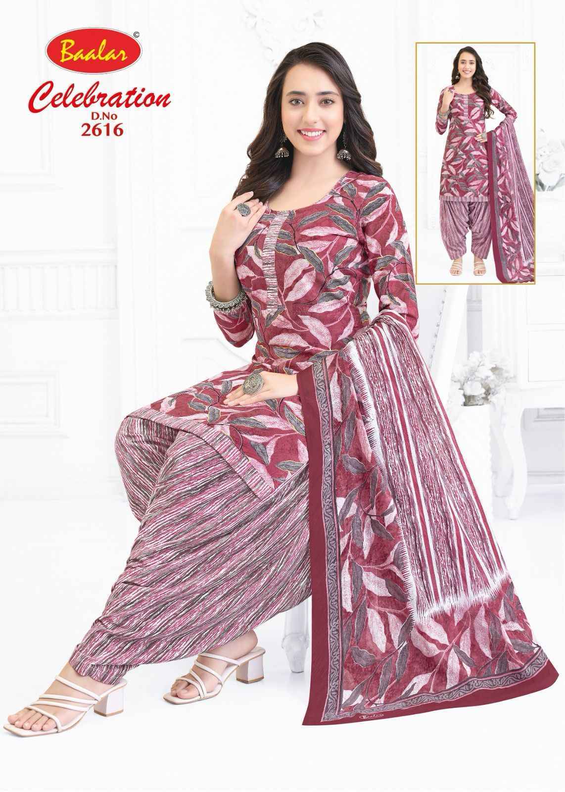 Baalar Celebration Vol 26 Cotton Dress Material Wholesale Textile Market ( 16 pcs Catalogue )