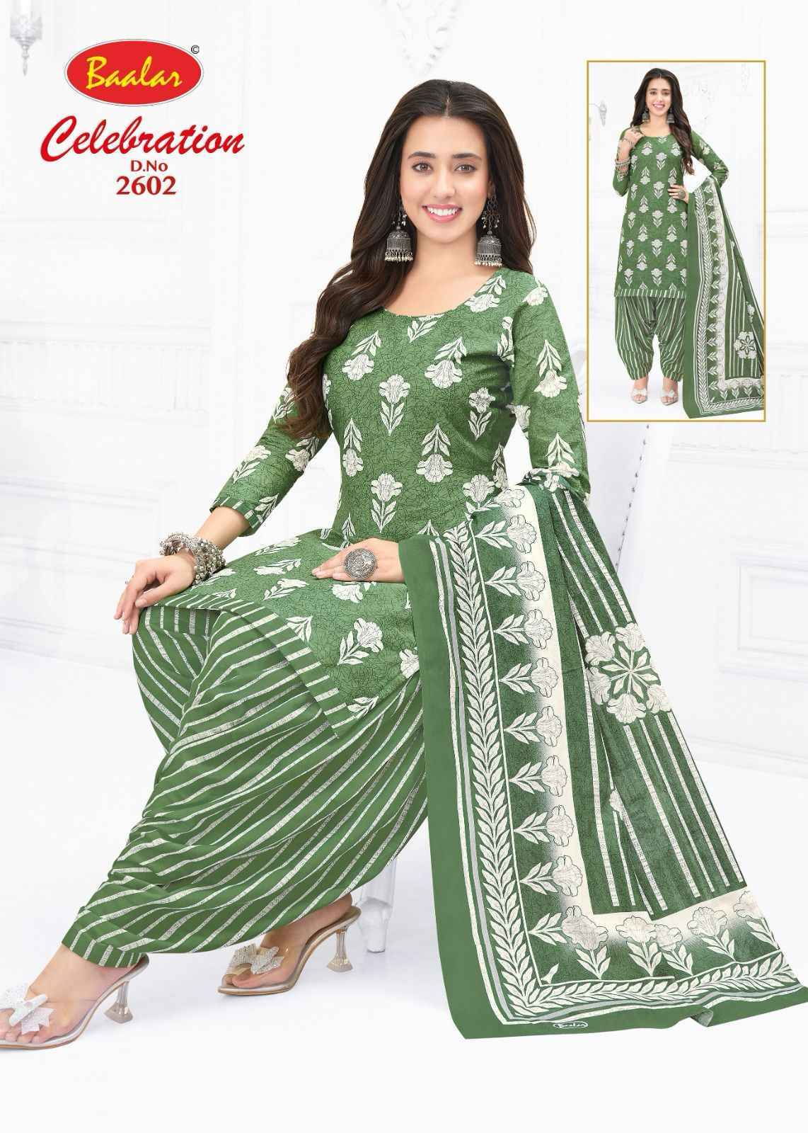 Baalar Celebration Vol 26 Cotton Dress Material Wholesale Textile Market ( 16 pcs Catalogue )