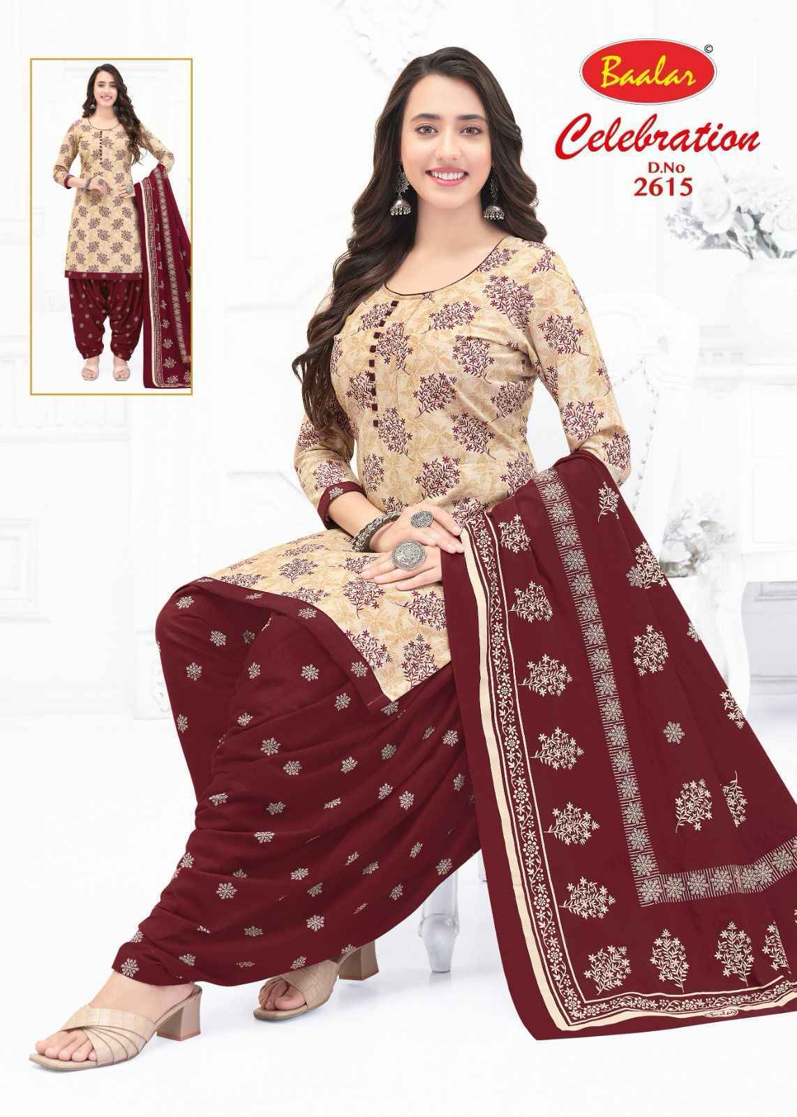 Baalar Celebration Vol 26 Cotton Dress Material Wholesale Textile Market ( 16 pcs Catalogue )