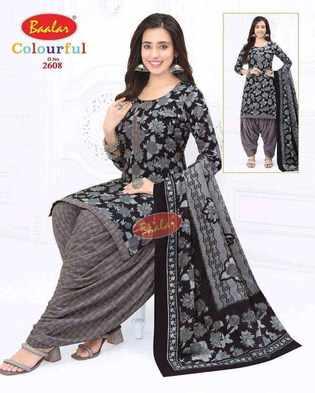 Baalar Colourful Vol 26 Cotton Patiyala Salwar Suits - Surat Wholesale bazaar  ( 36 pcs Catalogue )