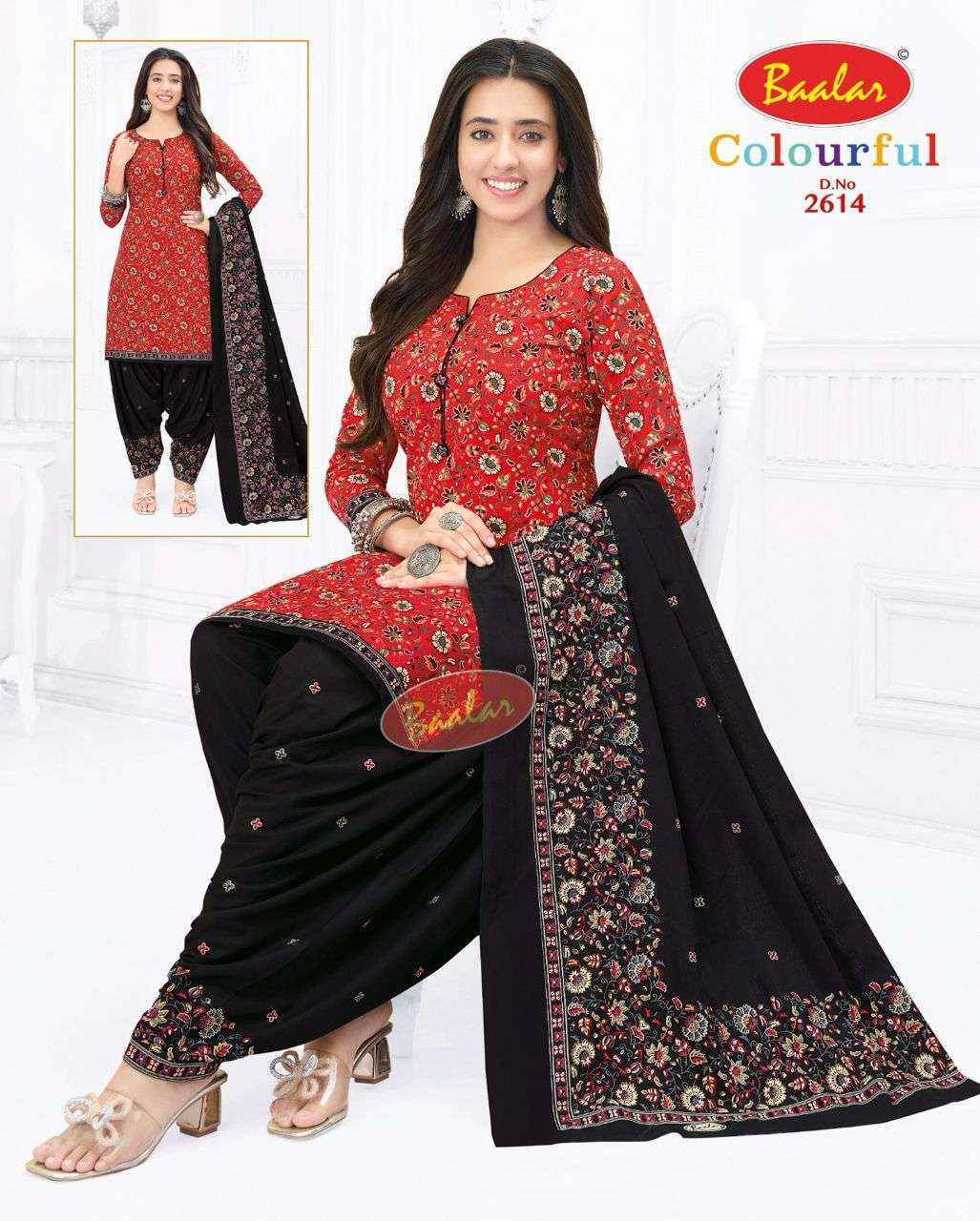 Baalar Colourful Vol 26 Cotton Patiyala Salwar Suits - Surat Wholesale bazaar  ( 36 pcs Catalogue )