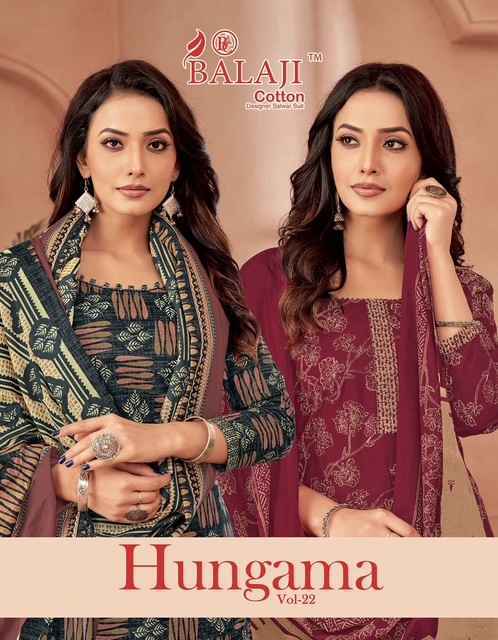 Balaji Hangama Vol 22 Cotton Suits Surat Wholesale Market ( 12 pcs Catalogue )