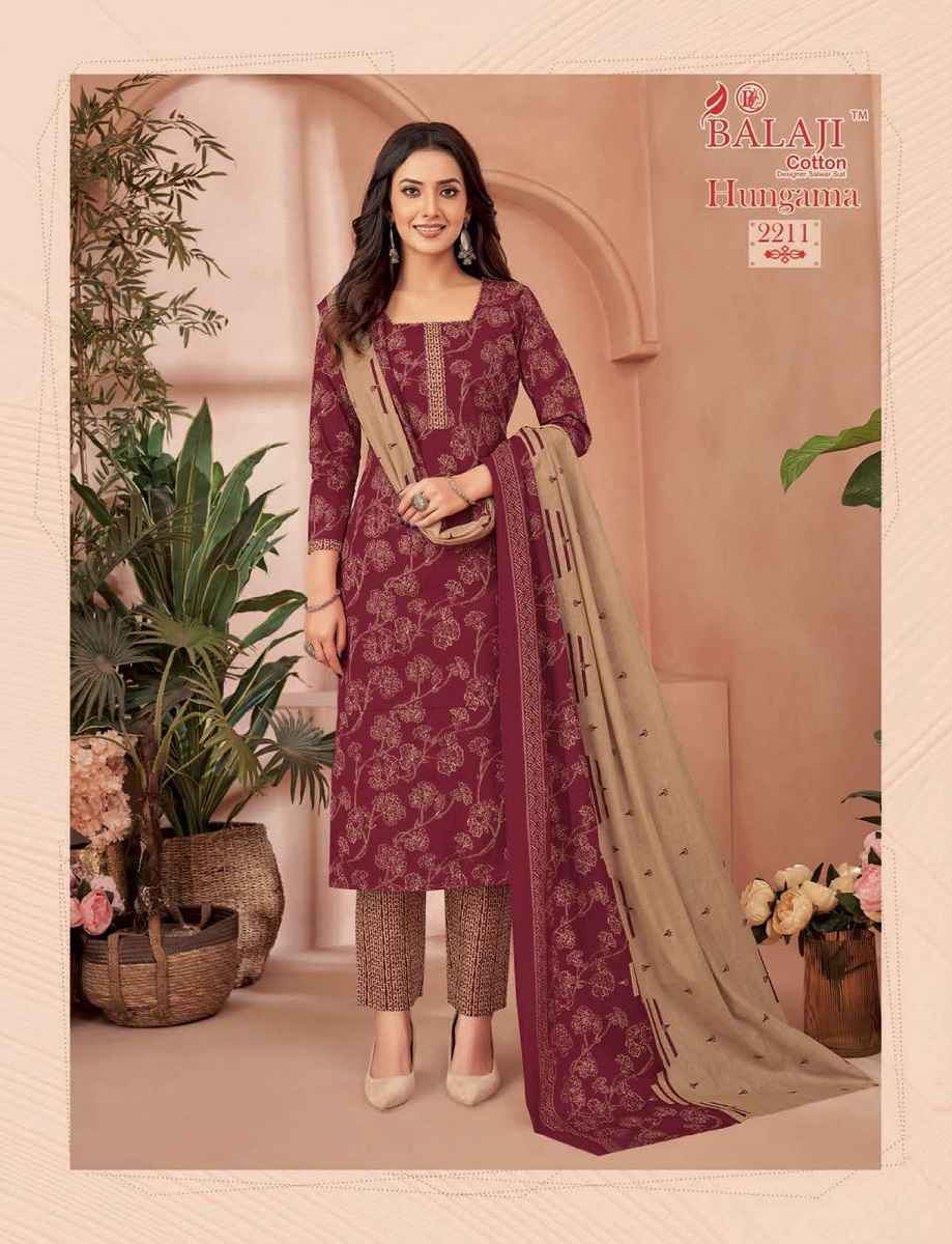 Balaji Hangama Vol 22 Cotton Suits Surat Wholesale Market ( 12 pcs Catalogue )
