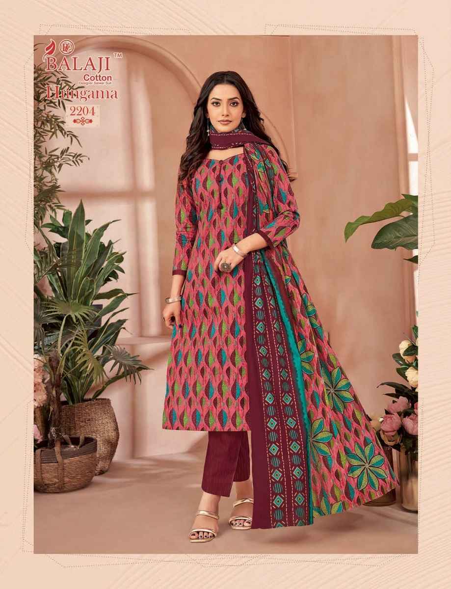 Balaji Hangama Vol 22 Cotton Suits Surat Wholesale Market ( 12 pcs Catalogue )