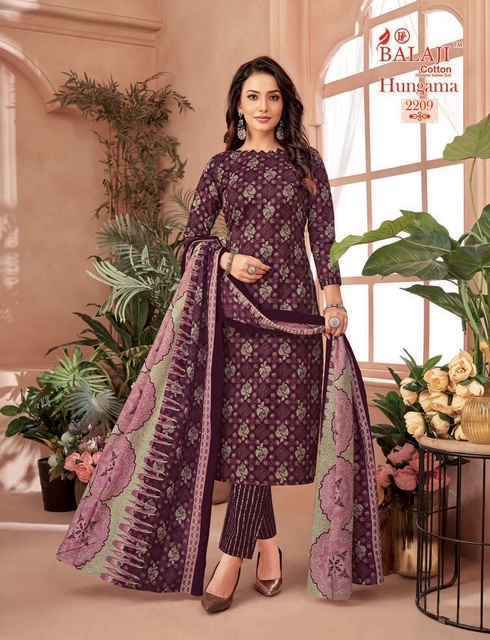 Balaji Hangama Vol 22 Cotton Suits Surat Wholesale Market ( 12 pcs Catalogue )