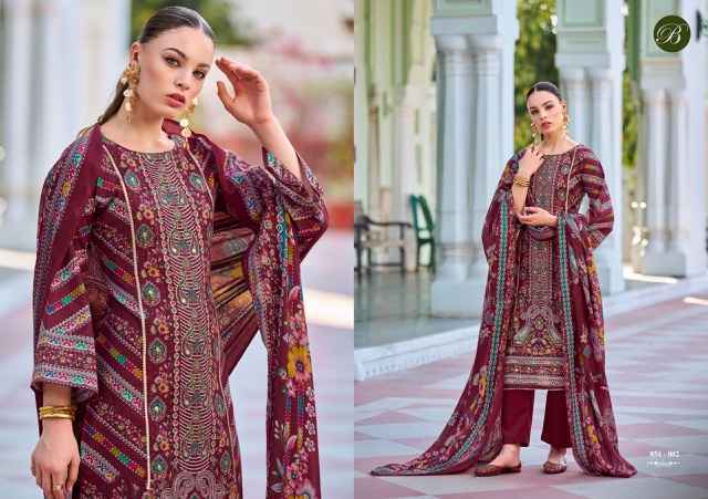 Belliza Designer Haseen Cotton Dress Material Wholesale Market ( 8 pcs Cataloge )