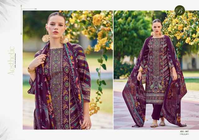 Belliza Designer Haseen Cotton Dress Material Wholesale Market ( 8 pcs Cataloge )