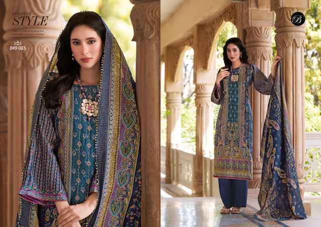 Belliza Designer Nusrat Vol 5 Viscose Musline Designer Ladies Suits ( 6 pcs Catalogue )