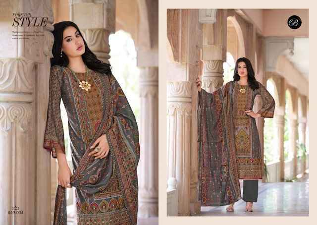 Belliza Designer Nusrat Vol 5 Viscose Musline Designer Ladies Suits ( 6 pcs Catalogue )