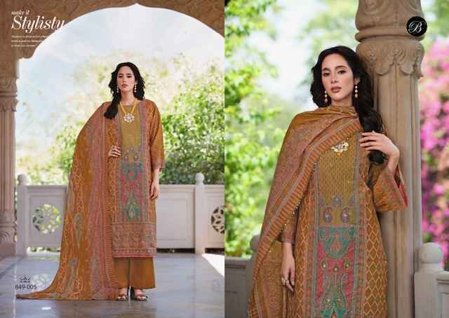 Belliza Designer Nusrat Vol 5 Viscose Musline Designer Ladies Suits ( 6 pcs Catalogue )