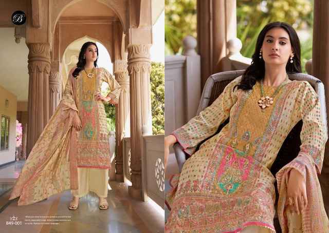 Belliza Designer Nusrat Vol 5 Viscose Musline Designer Ladies Suits ( 6 pcs Catalogue )